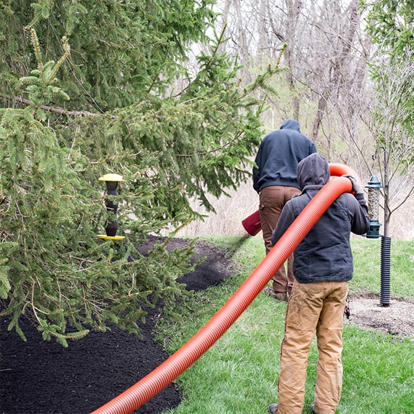 we specialize in mulch blowing for projects of all sizes, including large-scale landscaping